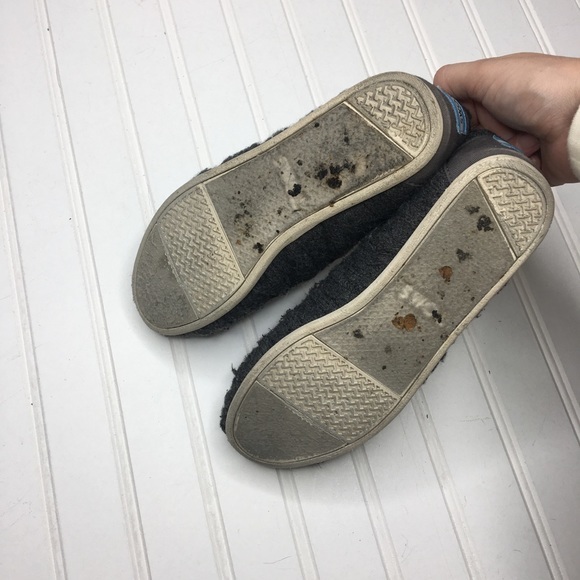 Toms Gray Sweater Slip Ons - Picture 5 of 6